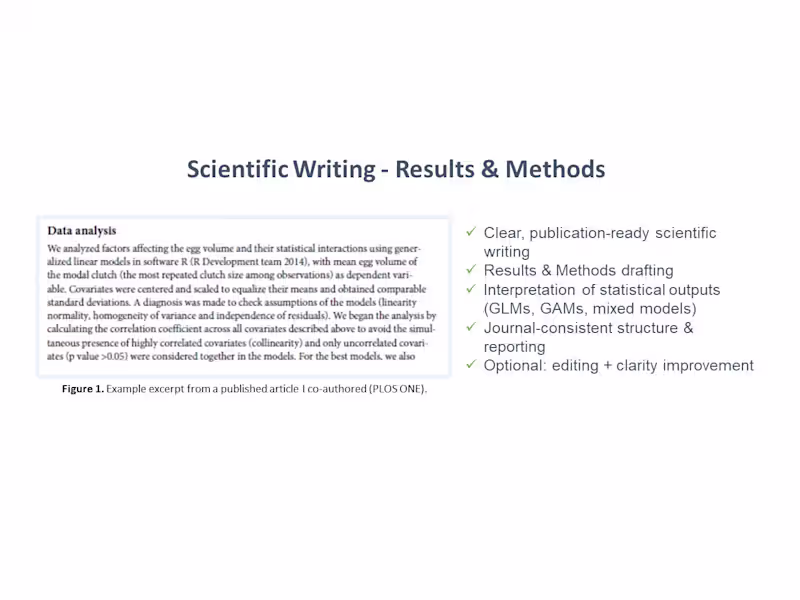 Cover image for Scientific Results Writing (Results Section Drafting)