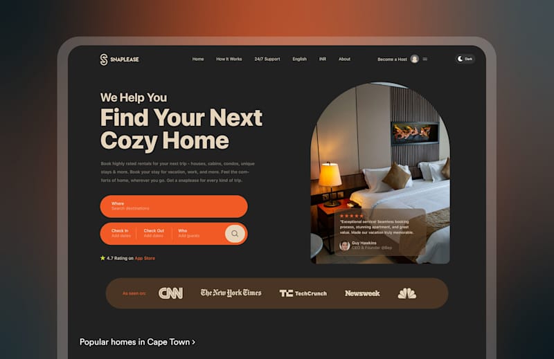 Cover image for Snaplease Website Design and Development