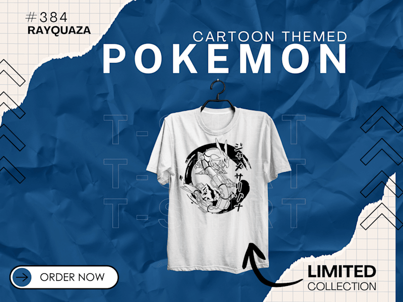Cover image for Pokémon Themed T-Shirt Design!