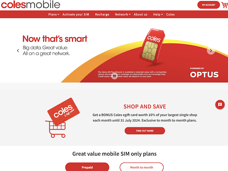 Cover image for Coles Mobile