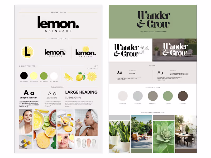 Cover image for One Page Minimalistic Branding Guidelines
