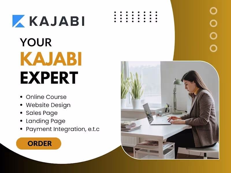 Cover image for Kajabi Expert - Website Design, Landing page & Online course 