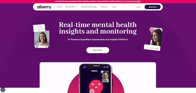 Cover image for Aiberry | AI Powered Mental Healthcare Platform