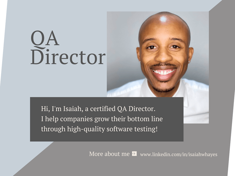 Cover image for Long-Term, QA Director / Engineer
