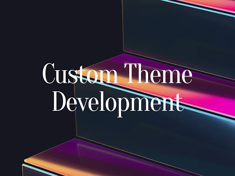 Cover image for Shopify Custom Theme Development