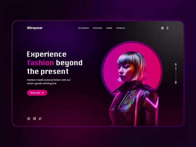 Cover image for Ultrawear Fashion landing page