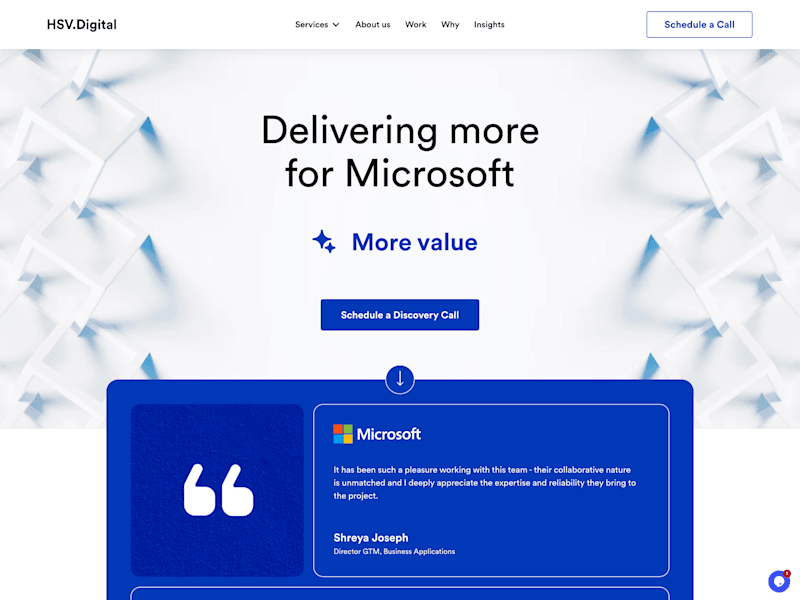 Cover image for Webflow Development of HSV Digital Website