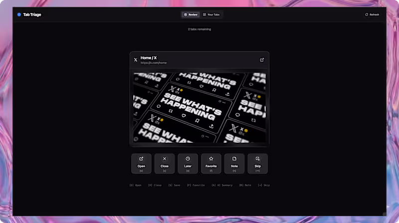 Cover image for Chrome Extension for Tab Management