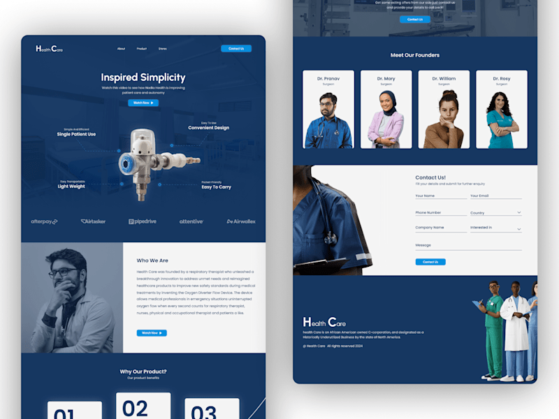 Cover image for Health Care Website