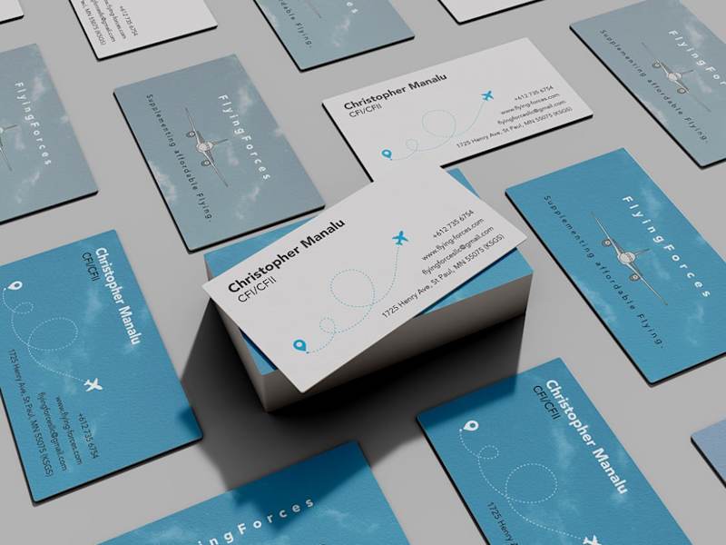 Cover image for Flying Forces | Business card design