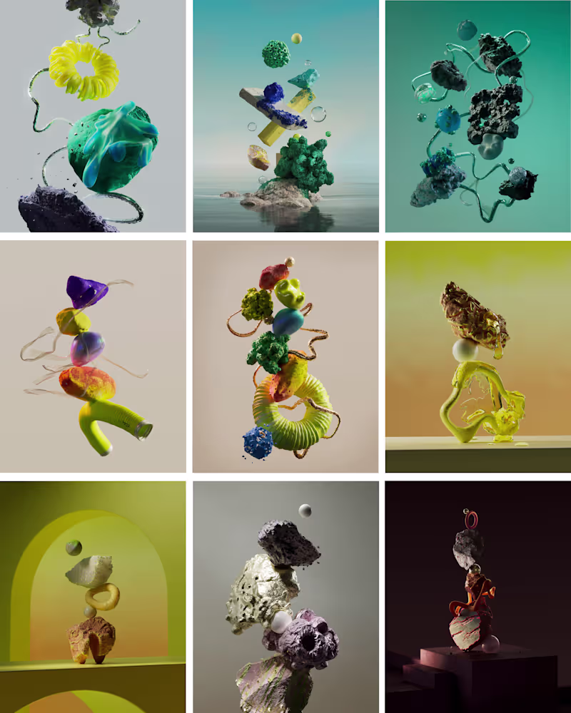 Cover image for A selection of favorite artworks I created in 2025. Thanks f...