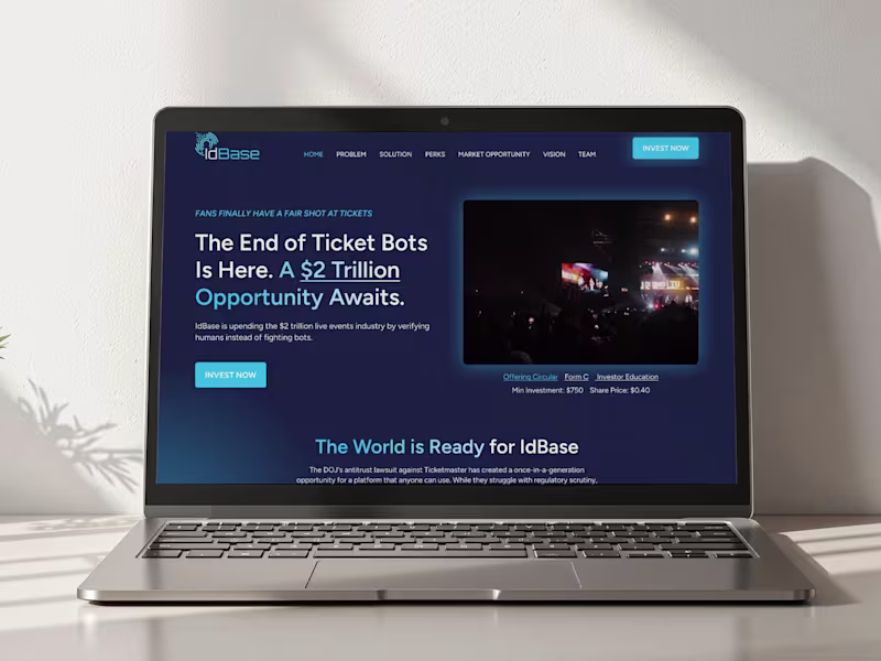 Cover image for IdBase Investor Platform Development