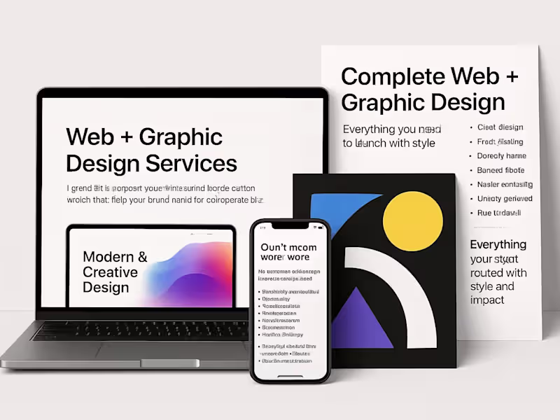 Cover image for Full-Stack Website Design , Frontend & Visual Branding