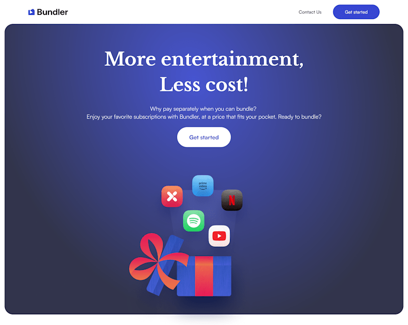 Cover image for Landing Page Design for Bundler