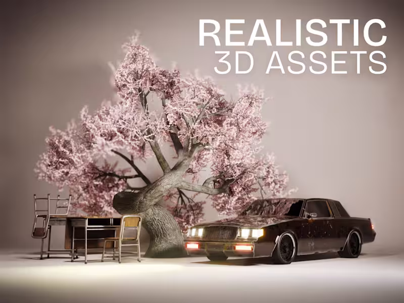 Cover image for 3D Modeling of realistic game assets for your game