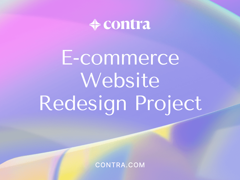 Cover image for  E-commerce Website Redesign Project