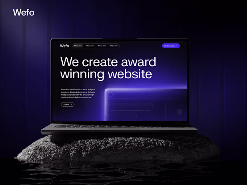 Cover image for Wefo Agency - Framer Development & Figma Design