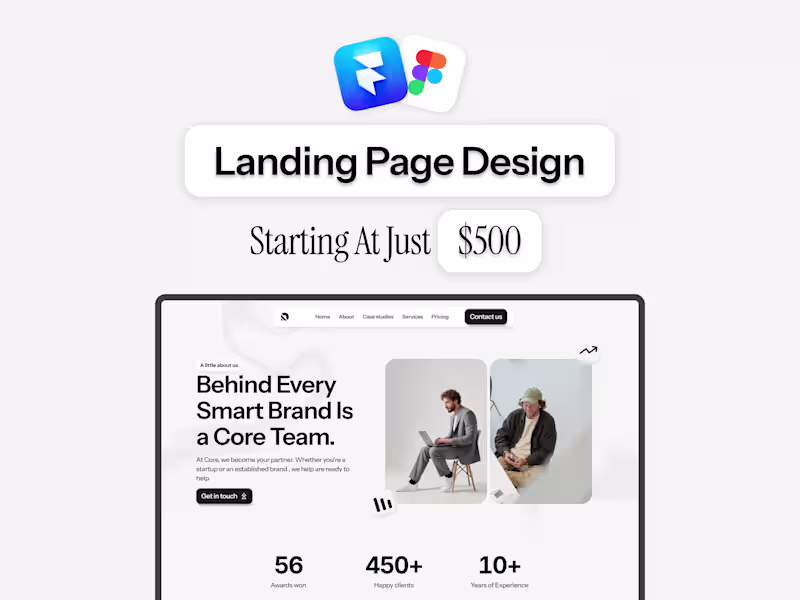 Cover image for High-converting landing page design & dev