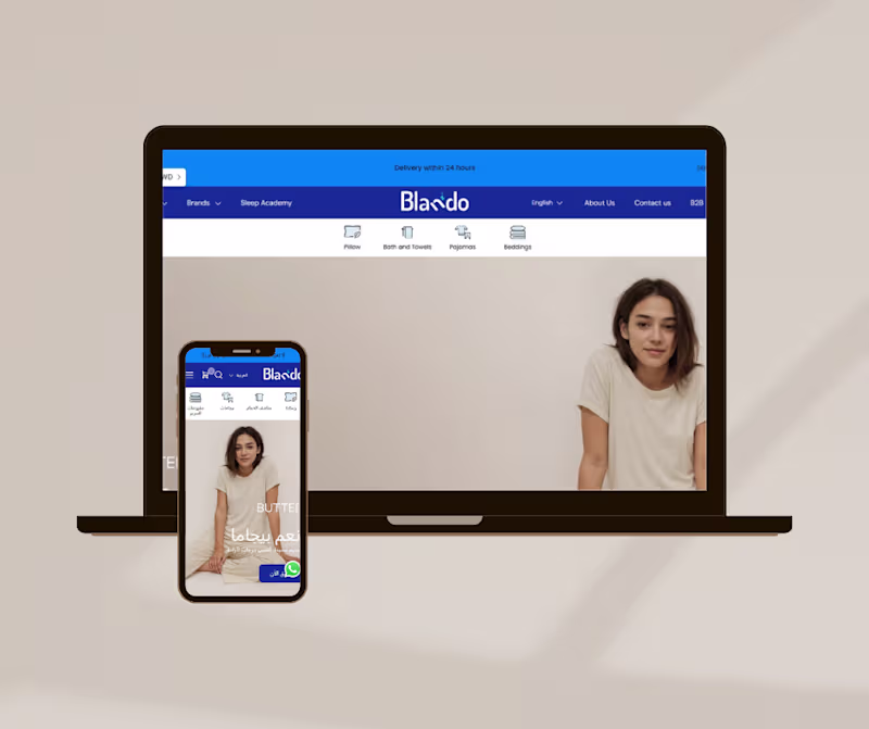 Cover image for Project: Blando Store
Role: Front-End Developer