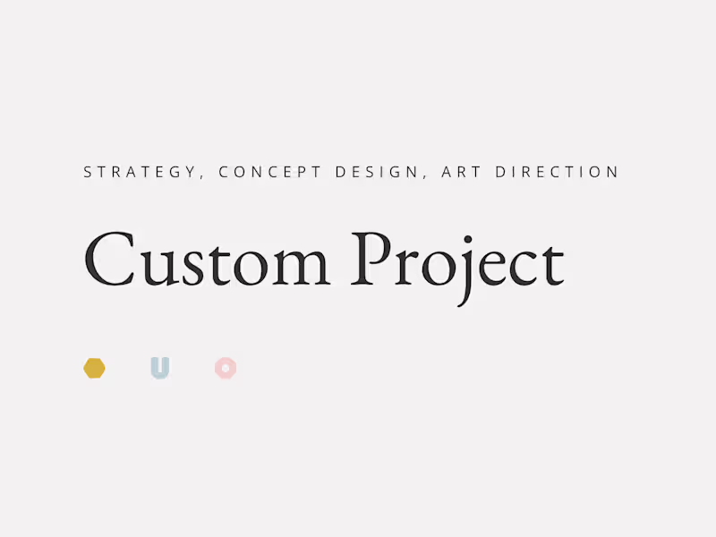 Cover image for Custom Design Project