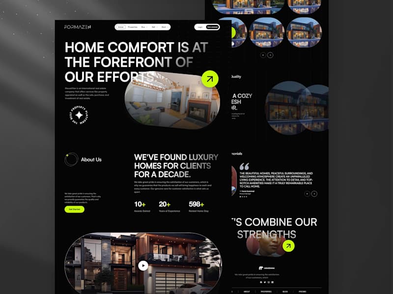 Cover image for Real Estate Brokerage Landing Page | UI Design 