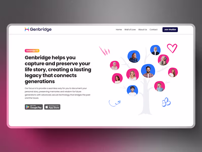 Cover image for Genbridge - A Visually Engaging and User-Friendly Website