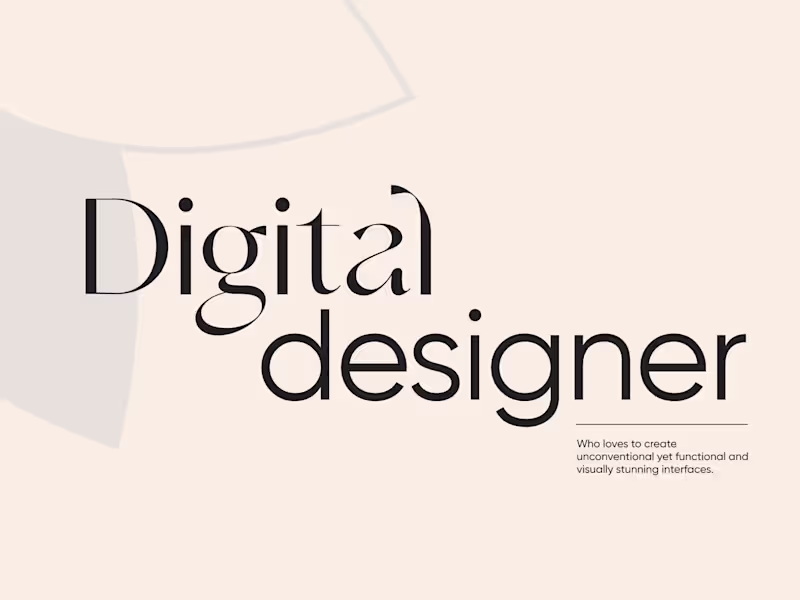 Cover image for Homepage Design