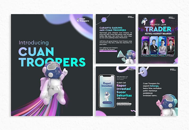 Cover image for Cuan Troopers Character and Social Media Design 