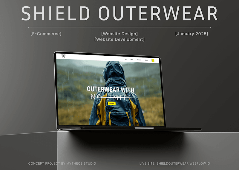 Cover image for Shield Outerwear | E-commerce Website