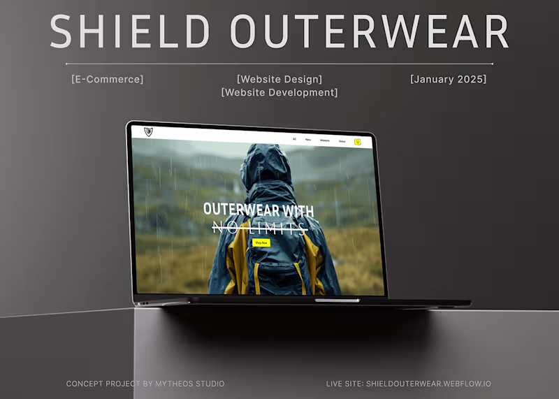 Cover image for Shield Outerwear | E-commerce Website
