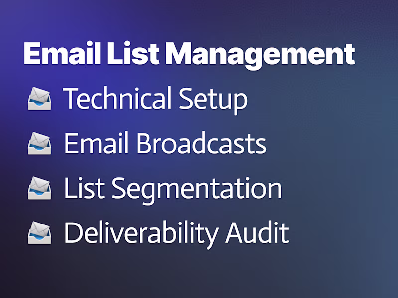 Cover image for Email List Management