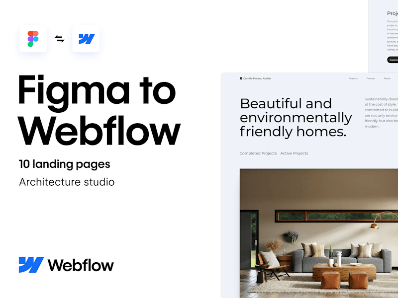 Cover image for Webflow Landing Page Design
