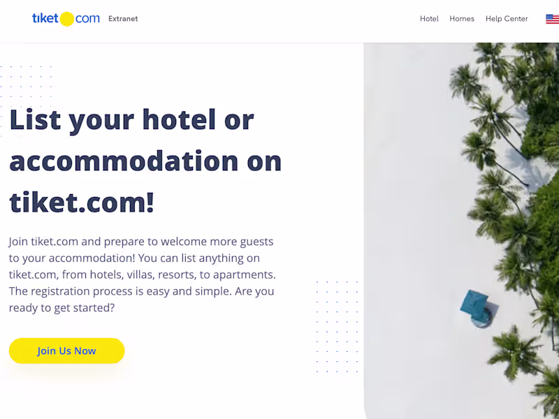 Cover image for Tiket.com Partners (Hotel) Dashboard 