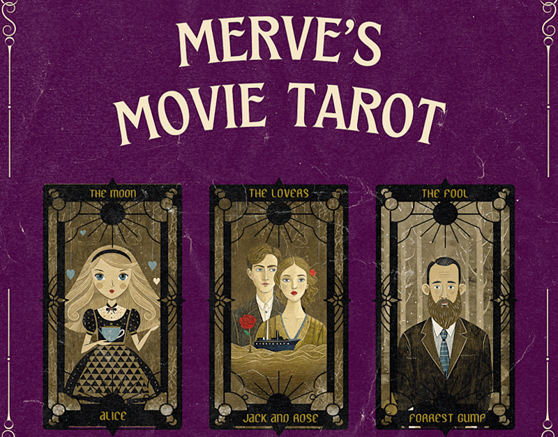 Cover image for Merve's Movie Tarot :: Behance