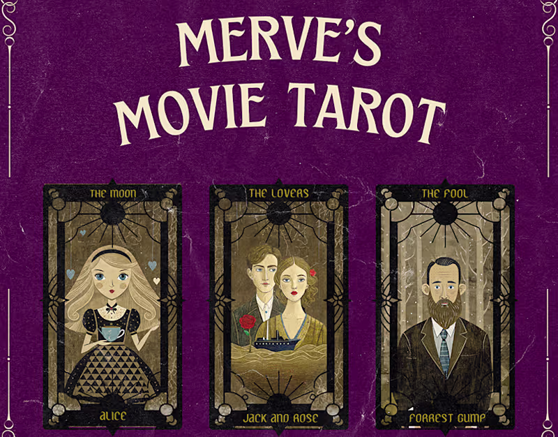 Cover image for Merve's Movie Tarot :: Behance