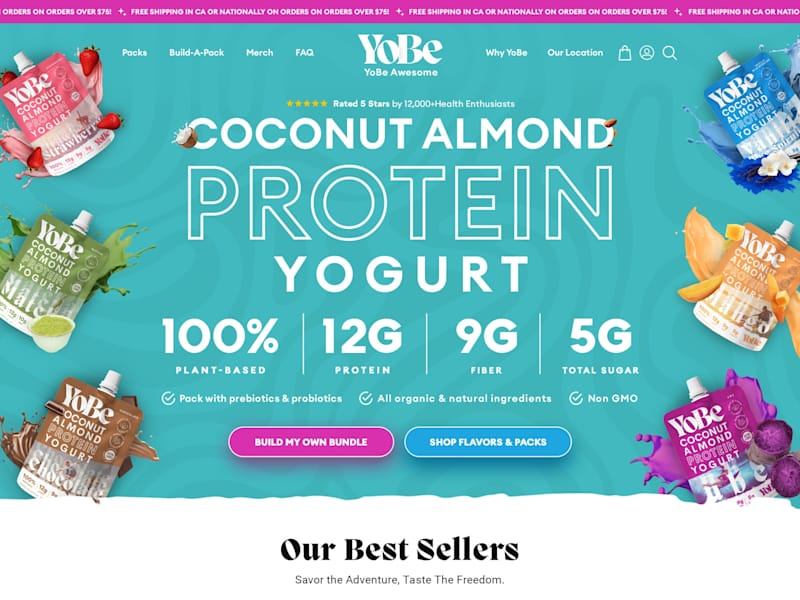 Cover image for 🥥 20g Protein Smoothies- YoBe 🤙