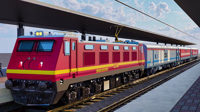 Cover image for Indian Railways 3D Model 