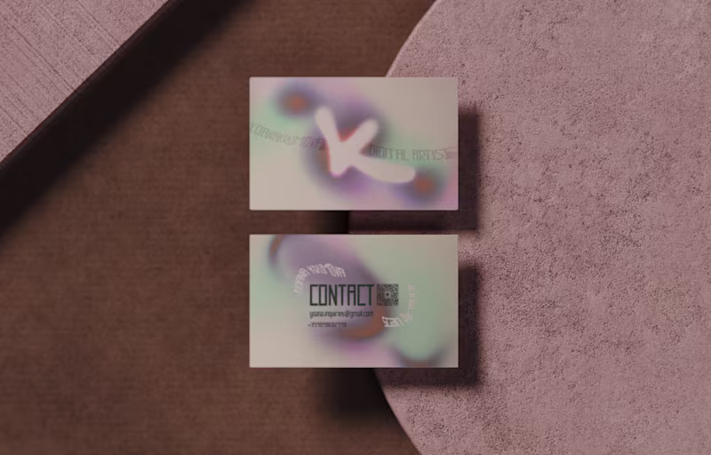 Cover image for Personal business card design I created a business card that...