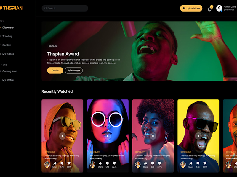 Cover image for Social Media Web-App Development for THSpian