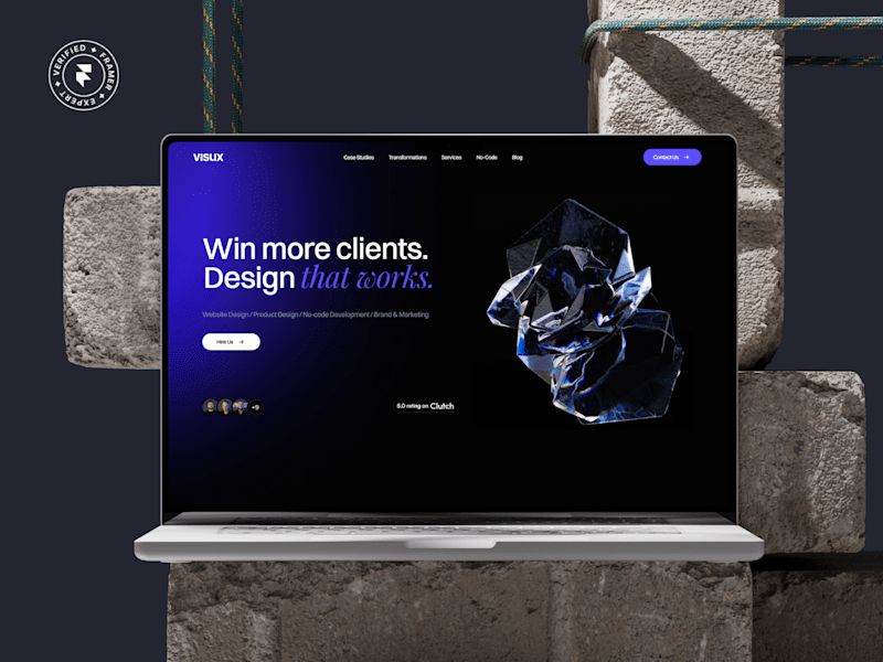 Cover image for Dynamic Framer Development for Product Design Agency Visux
