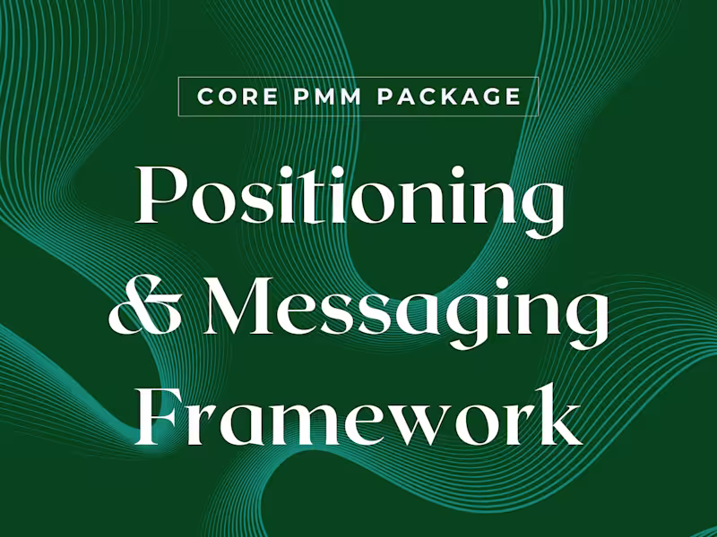 Cover image for Positioning & Messaging