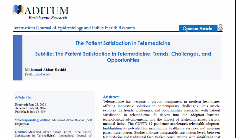 Cover image for Published Research Article