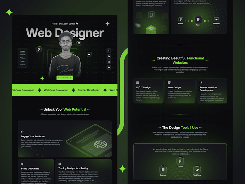 Cover image for Web Designer - Portfolio Website Design