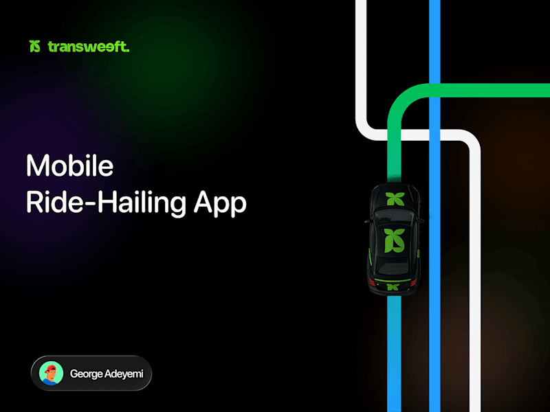 Cover image for Mobile App Design for Transweeft Ride-Hailing Platform
