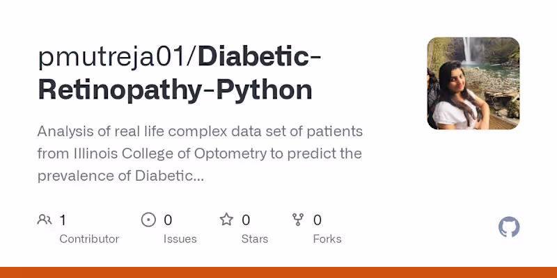 Cover image for Diabetic Retinopathy Data Analysis
