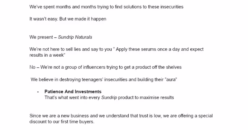 Cover image for Sundrip Naturals Skincare Launch