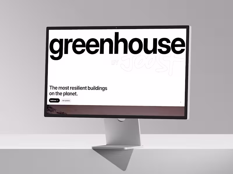 Cover image for Framer build for greenhousebyjoost.com