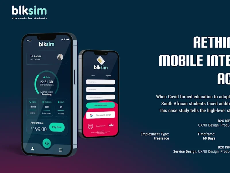 Cover image for BlkSim 4G Mobile App : Student Internet Access