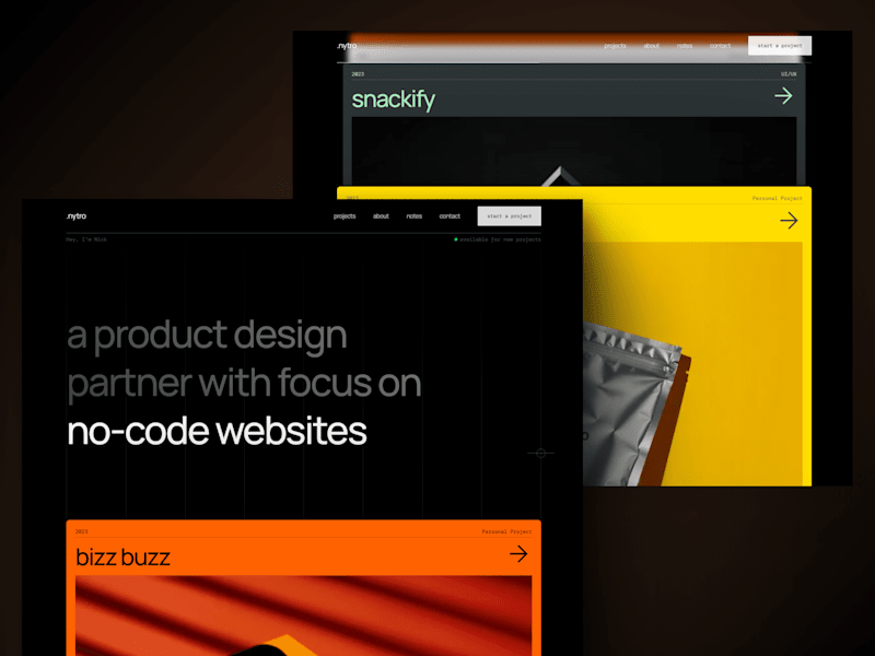 Cover image for Framer → Webflow template conversion: Nitro Portfolio