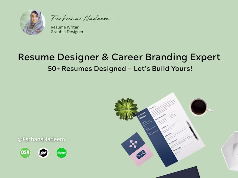 Cover image for Professional Resume Writing & Design